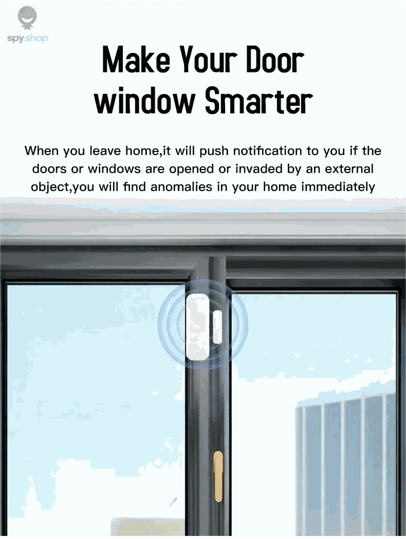 WiFi Door and Window Sensor – Smart Alerts and Easy App Control-Default Title