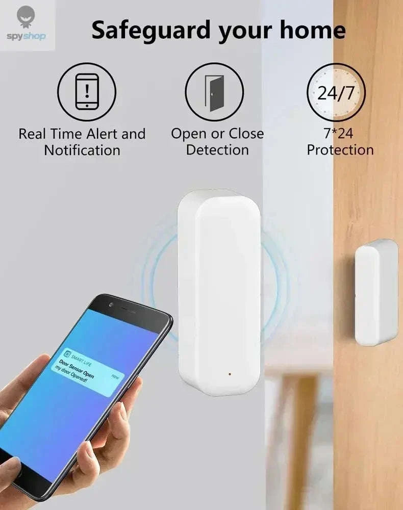 WiFi Door and Window Sensor – Smart Alerts and Easy App Control-Default Title