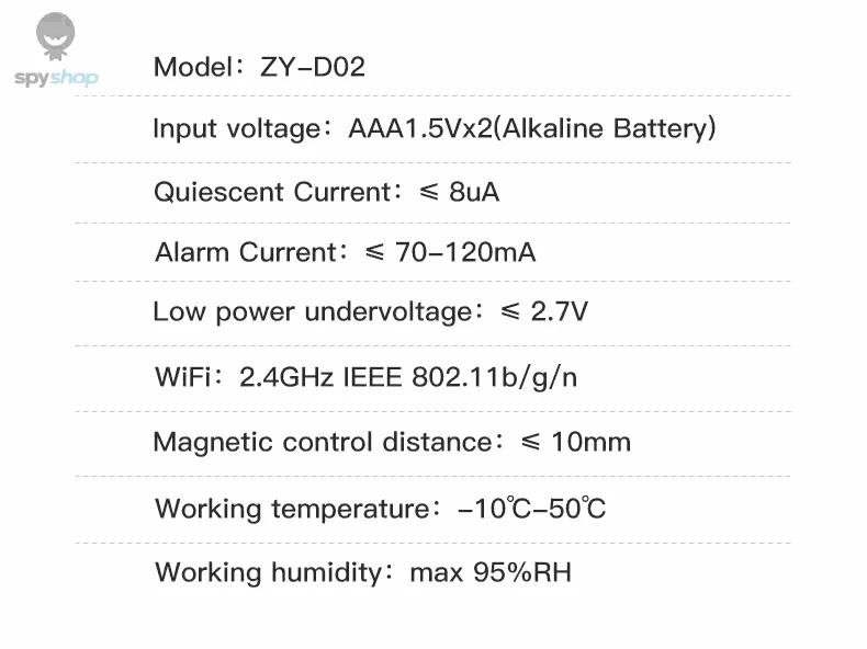 WiFi Door and Window Sensor – Smart Alerts and Easy App Control-Default Title