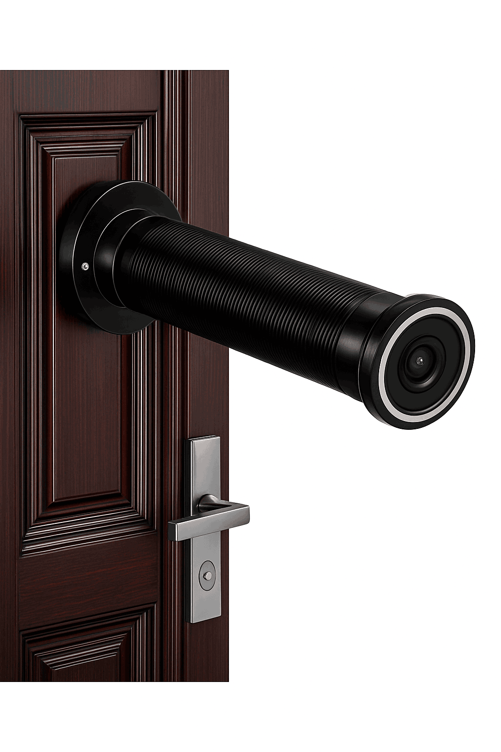 WiFi Door Peephole Camera 2MP 1080P with Motion Detection-Silver EU power