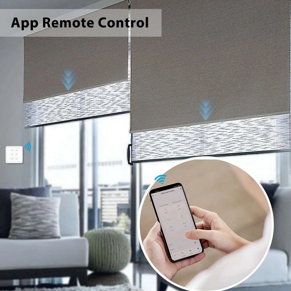 WiFi Double Curtain Switch for Smart Roller Shutters-Default Title