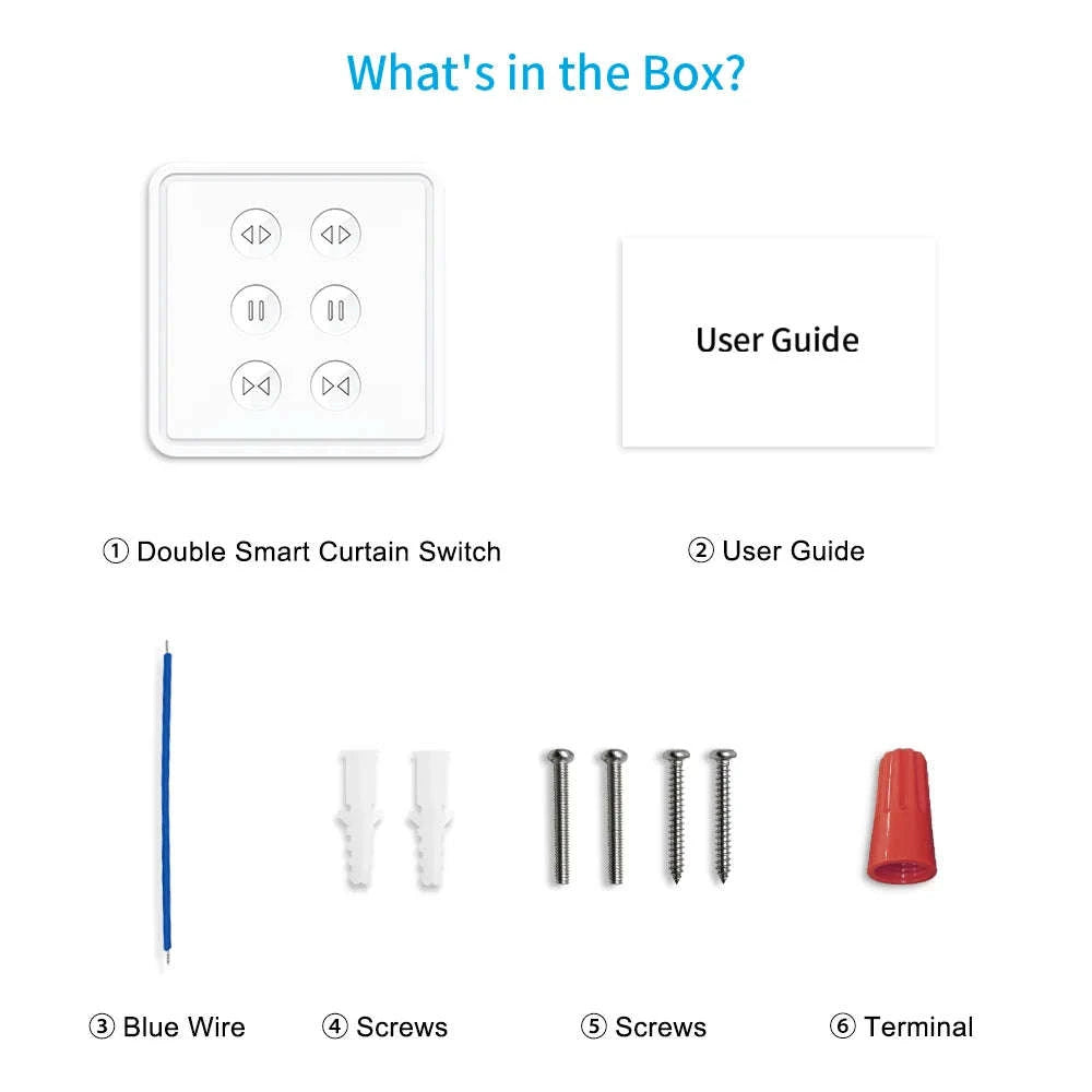 WiFi Double Curtain Switch for Smart Roller Shutters-Default Title