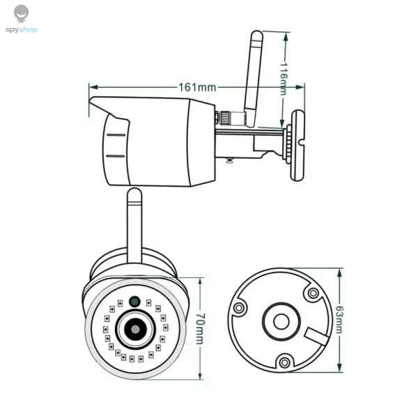 WiFi Outdoor Security Camera for Live Streaming-Default Title