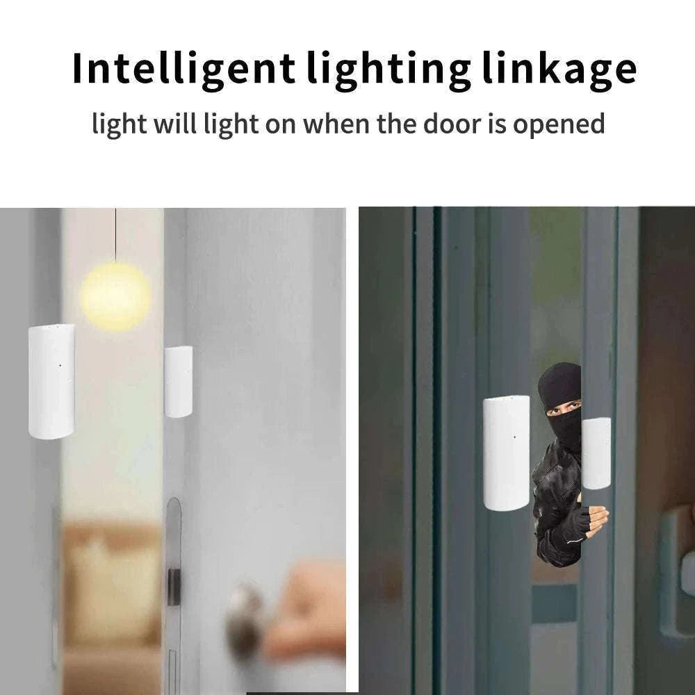 WiFi Smart Door & Window Sensor with App Alerts and Alexa Support-tuya wifi