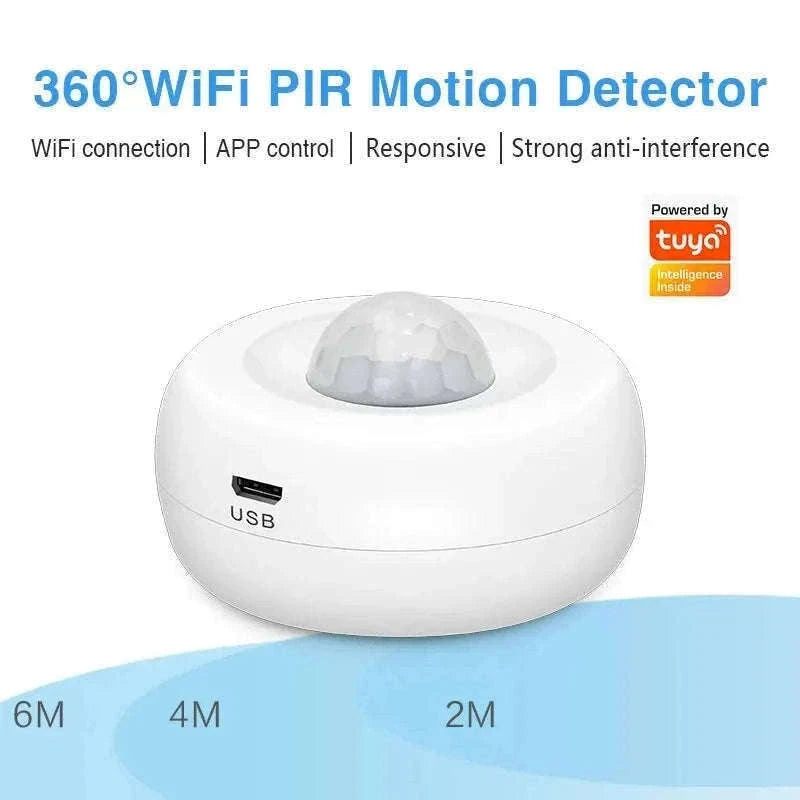 WiFi Smart PIR Motion Sensor for Smart Home Monitoring-Default Title