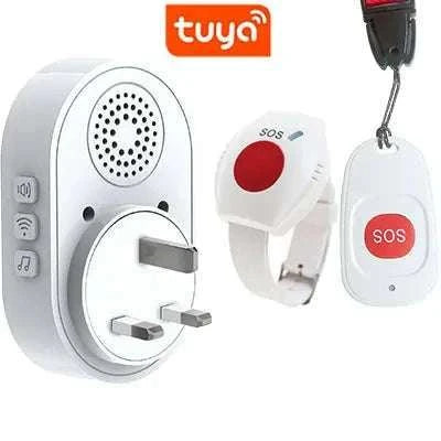 WiFi SOS Emergency Alert System with Caregiver App Notifications-