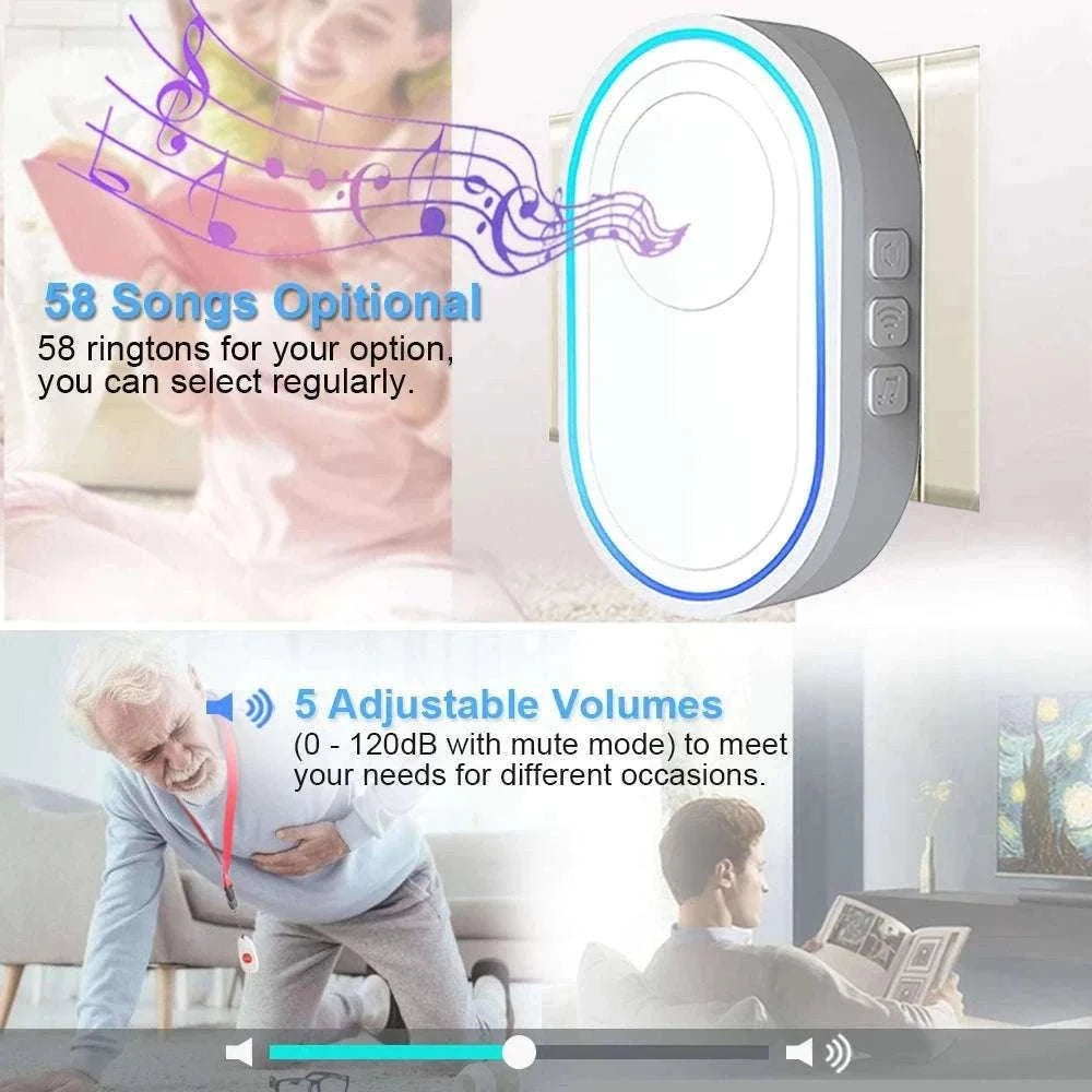 WiFi SOS Emergency Alert System with Caregiver App Notifications-UK Plug