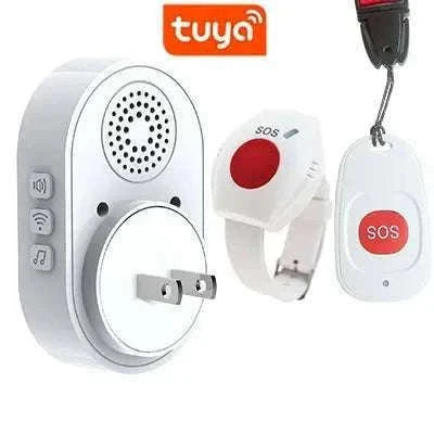 WiFi SOS Emergency Alert System with Caregiver App Notifications-UK Plug