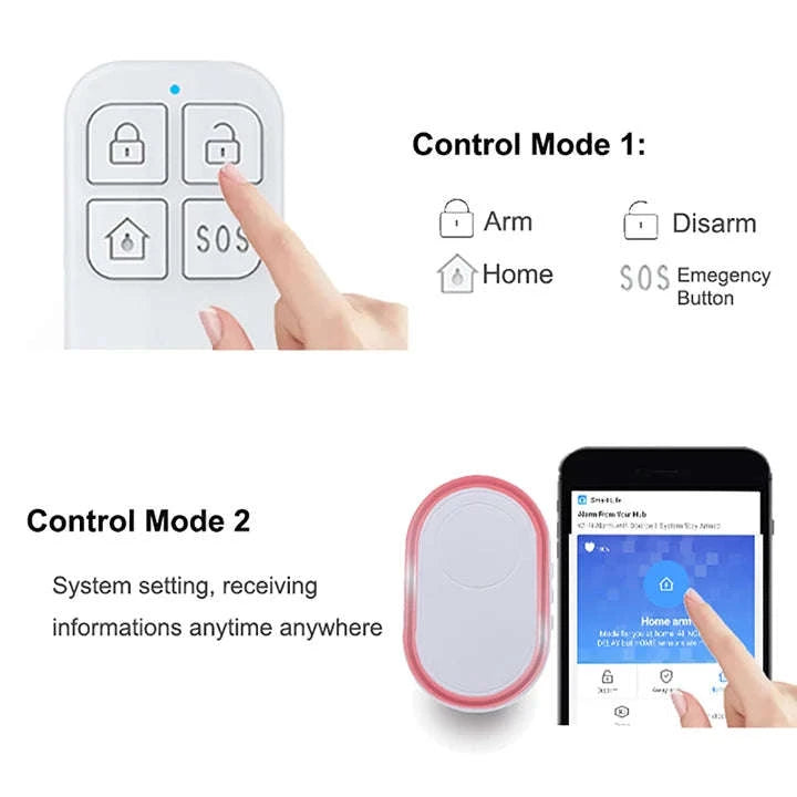 WiFi SOS Emergency Alert System with Caregiver App Notifications-UK Plug