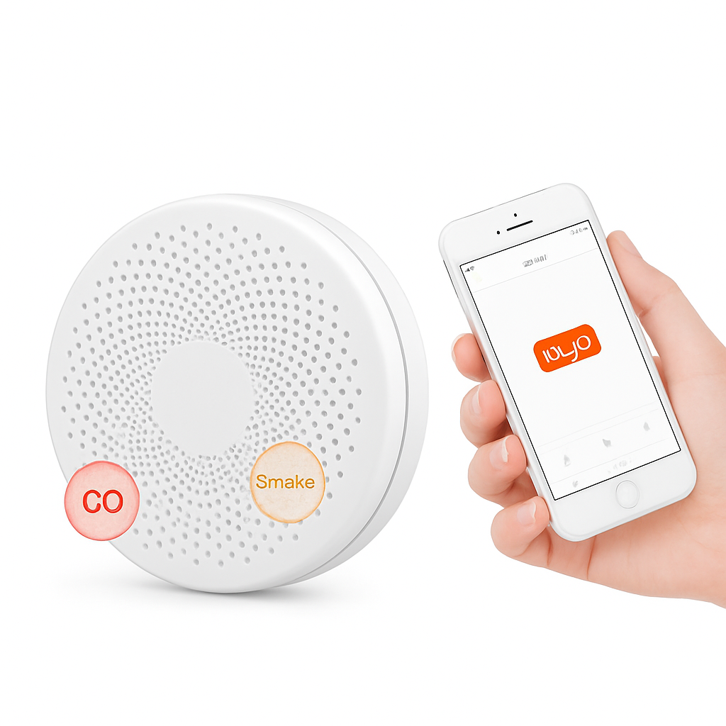 2-in-1 WiFi Tuya Smart CO- und Rauchmelder-Alarm