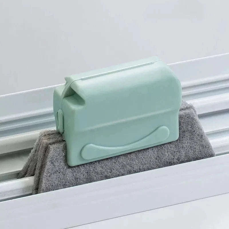 Window Groove Cleaning Brush for Tracks and Tight Spaces-1 Pc Green