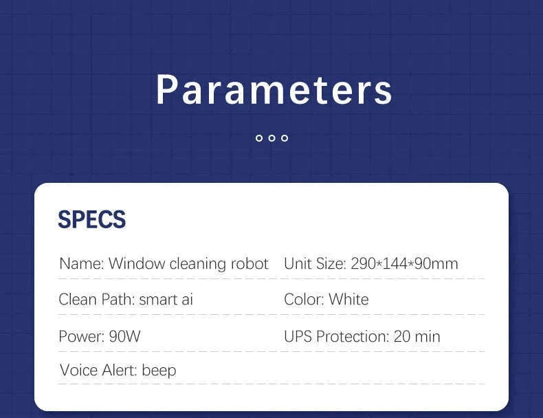 Window Robot Vacuum Cleaner with Remote-Controlled Auto Glass Cleaning-Window cleaner / spain