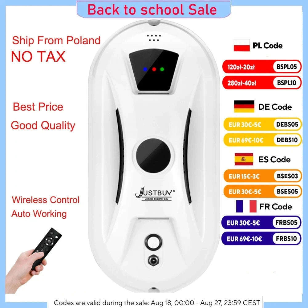 Window Robot Vacuum Cleaner with Remote-Controlled Auto Glass Cleaning-Window cleaner / spain
