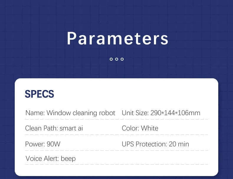 Window Robot Vacuum Cleaner with Remote-Controlled Auto Glass Cleaning-Window cleaner / spain