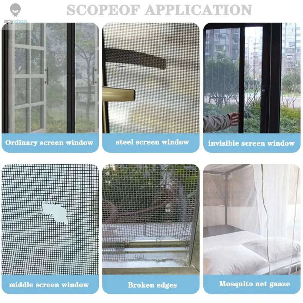 Window Screen Repair Tape for Fast Screen Patching-black