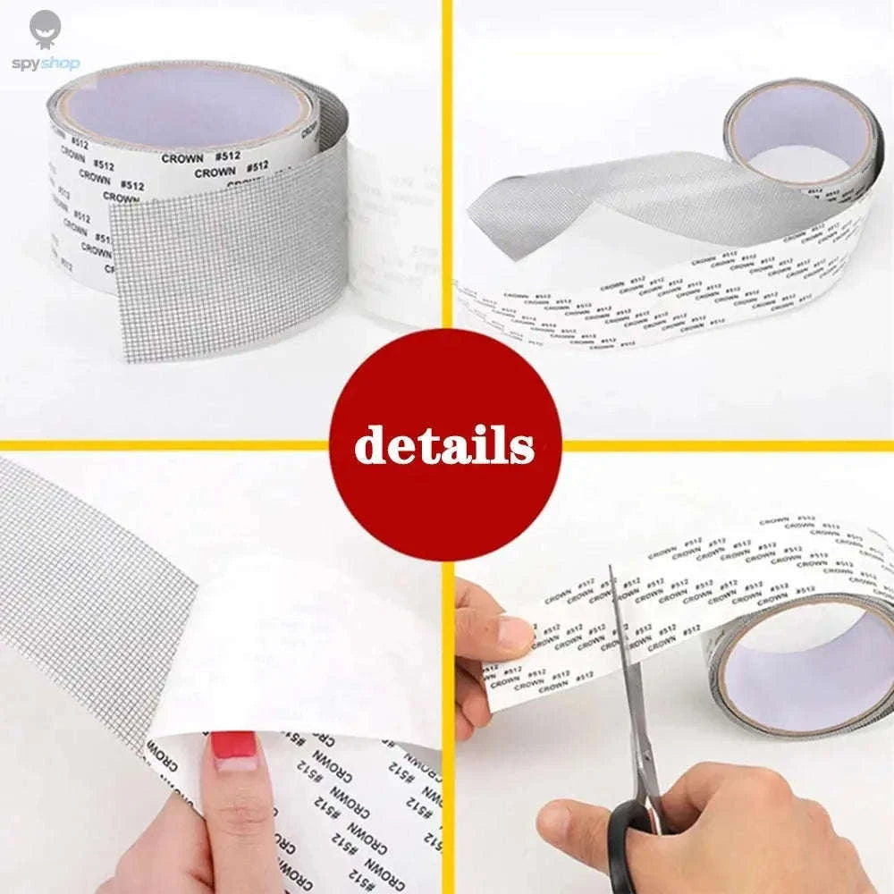 Window Screen Repair Tape for Fast Screen Patching-black