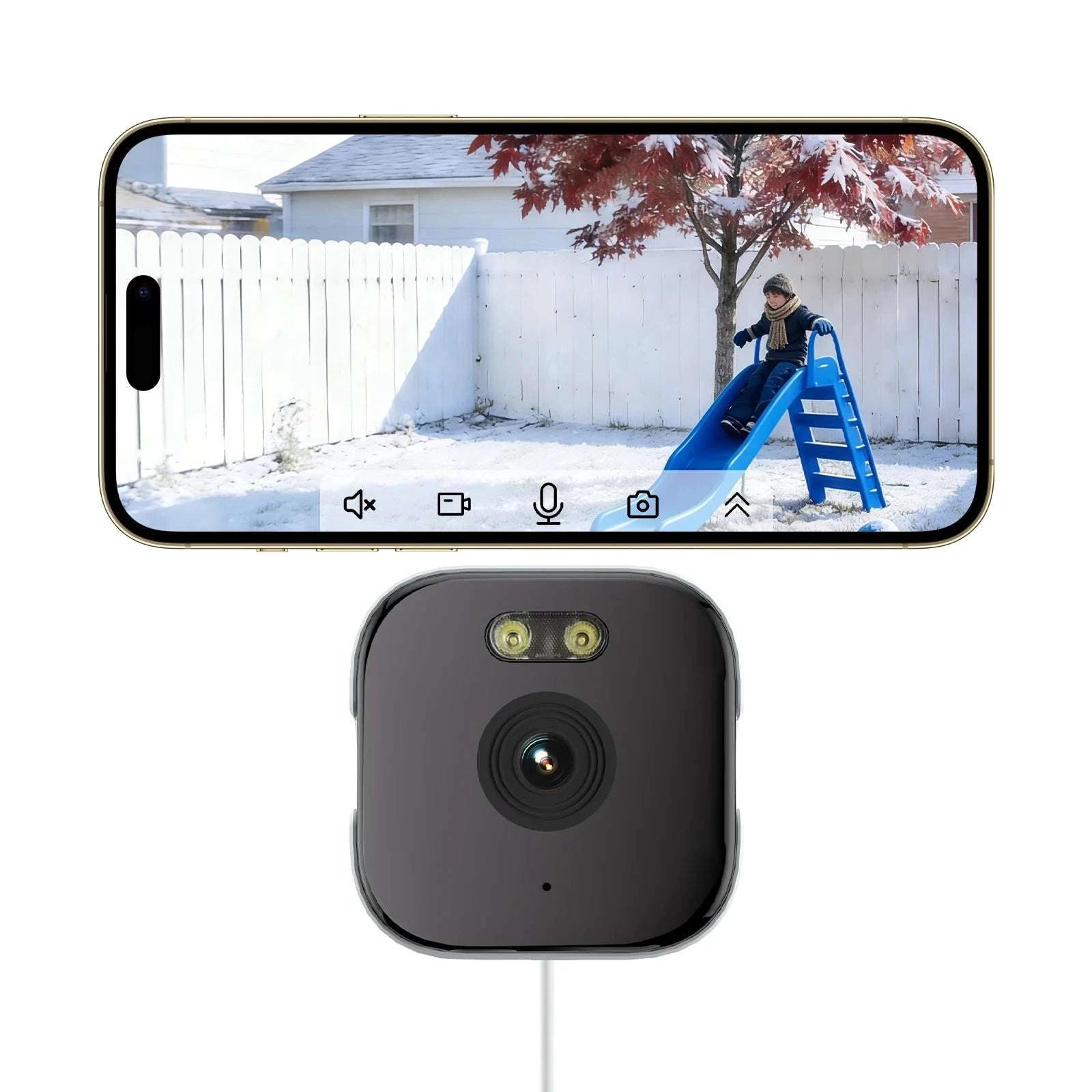 Window Security Camera with 3MP Video & Full-Color Night Vision-2.4G 5G Camera PRO