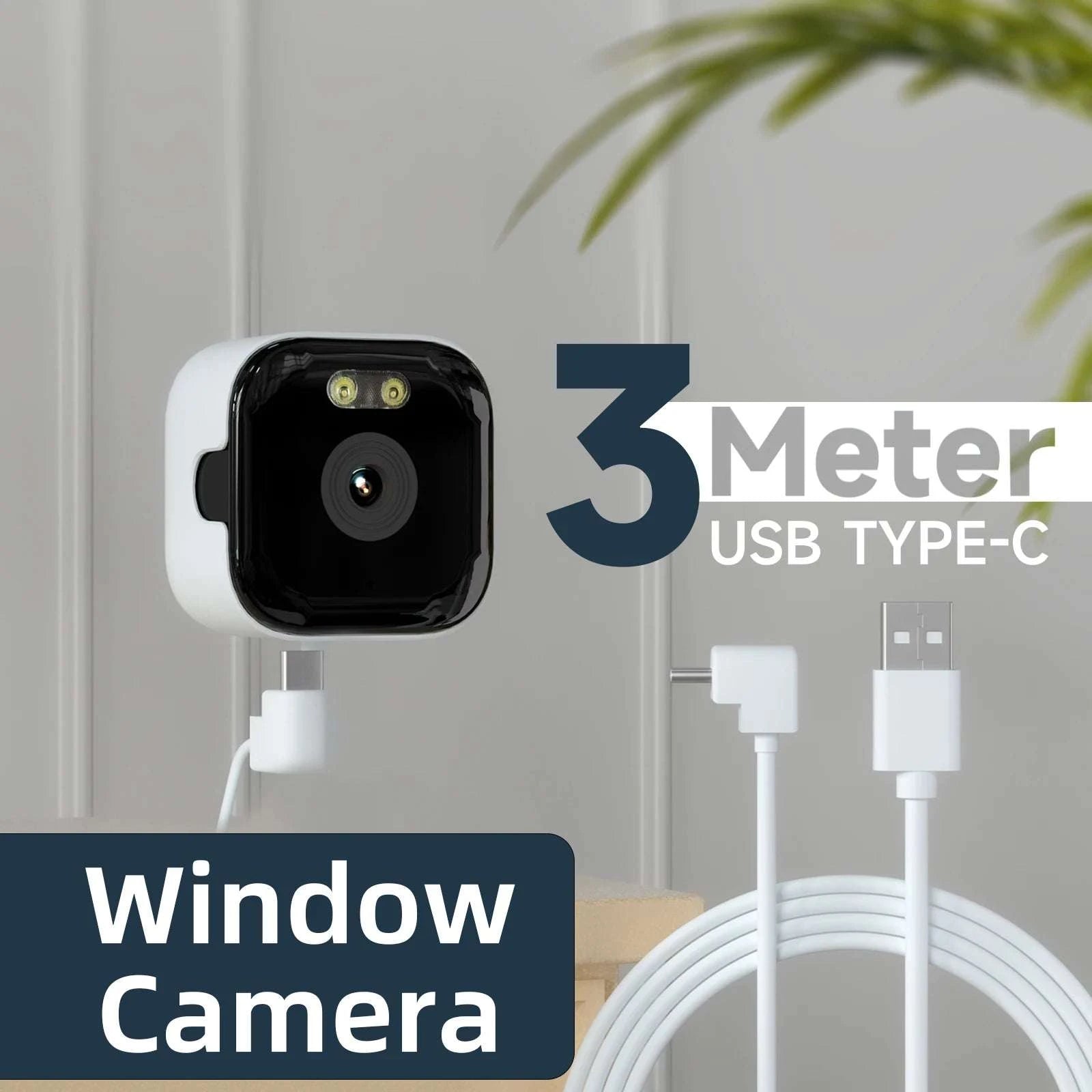 Window Security Camera with 3MP Video & Full-Color Night Vision-2.4G 5G Camera PRO