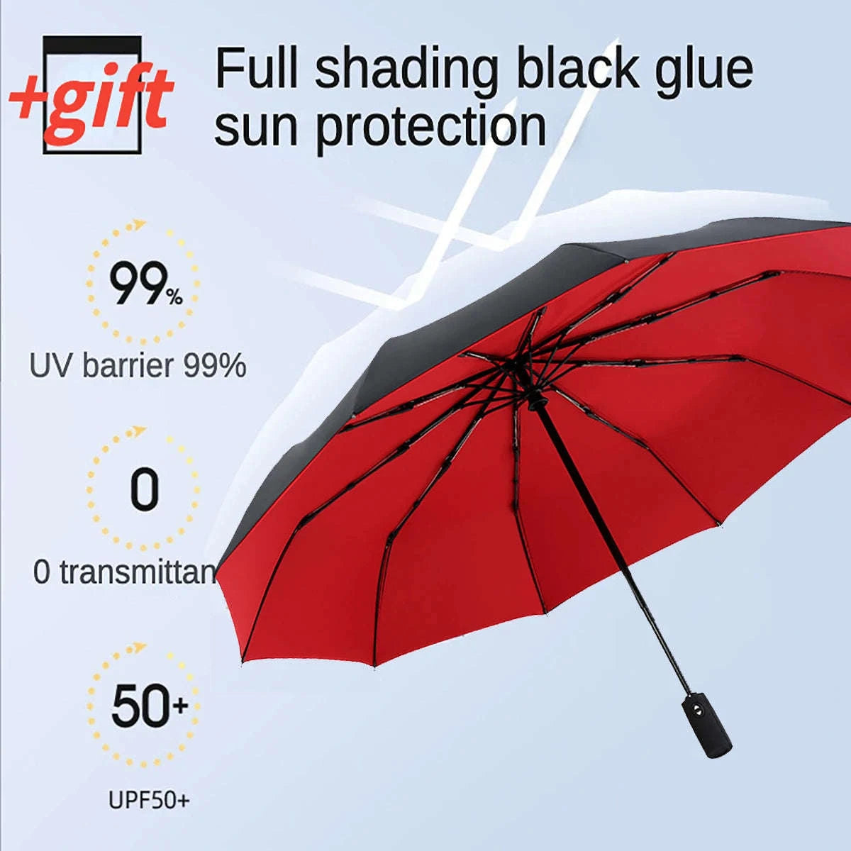 Windproof Automatic Umbrella-blue
