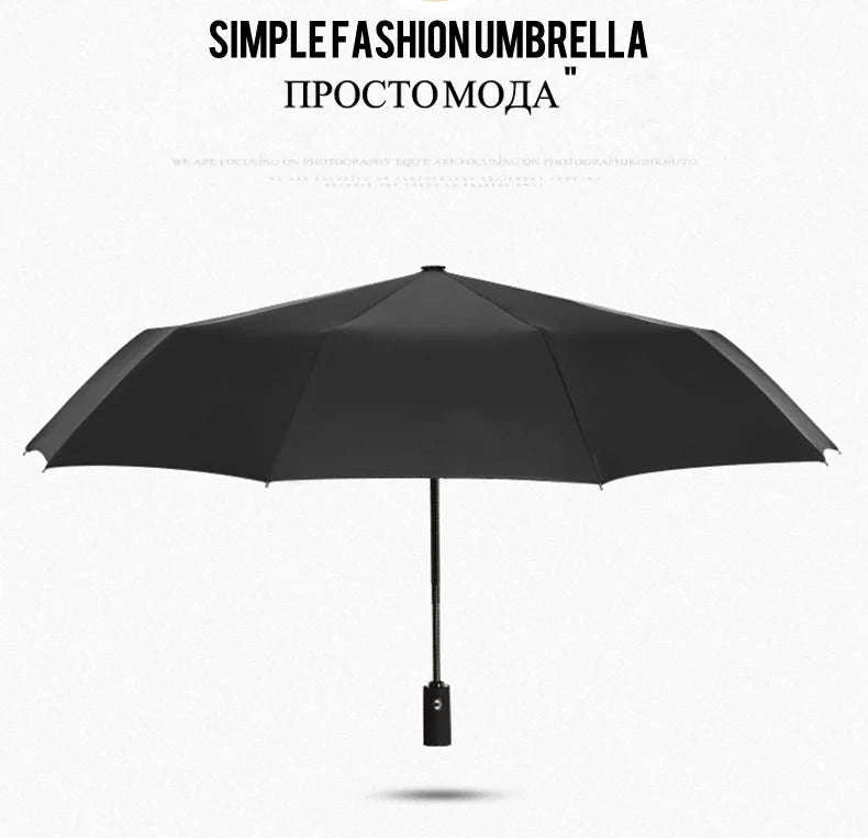 Windproof Automatic Umbrella-blue