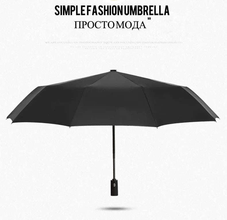 Windproof Automatic Umbrella with One-Touch Open and Close-blue