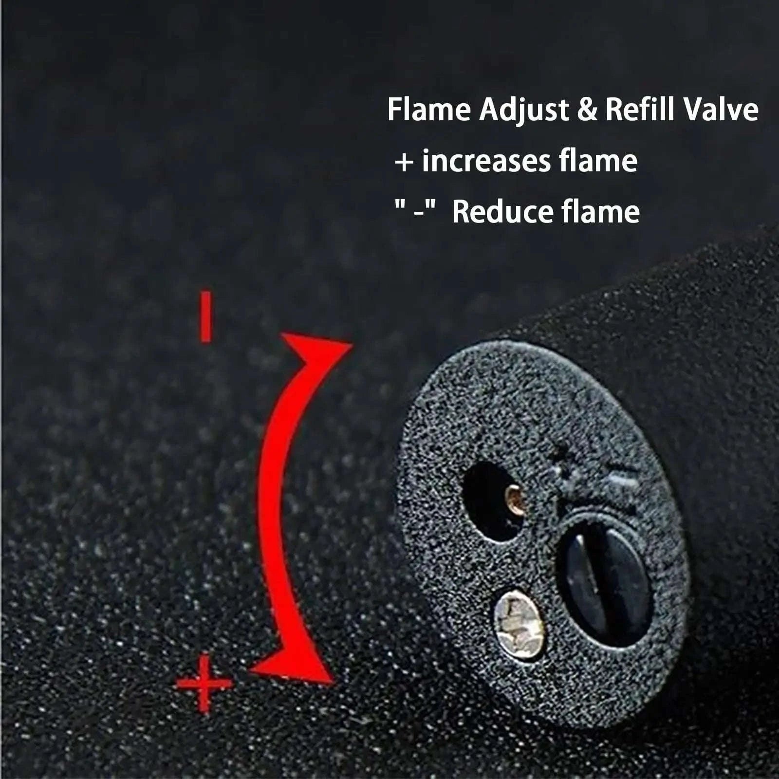 Windproof Blue Jet Flame Mini Refillable Torch Lighter-Matte Black / United States
