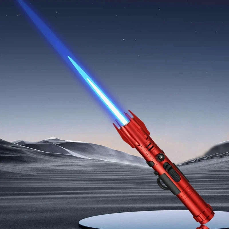 Windproof Butane Torch Lighter with Adjustable Blue Flame-K39 Black