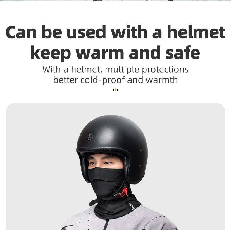 Windproof Cycling Face Scarf with Ear Protection Bandana Mask-YDWB003