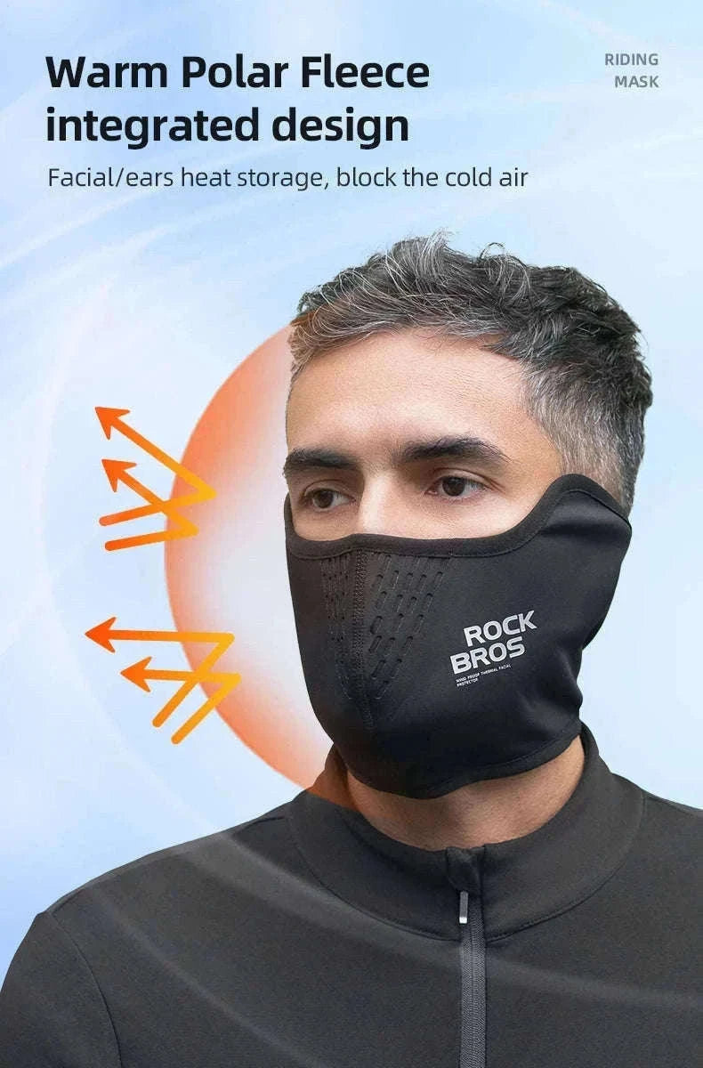 Windproof Fleece Face Mask Balaclava for Cycling & Outdoor Use-MZ011 / one size