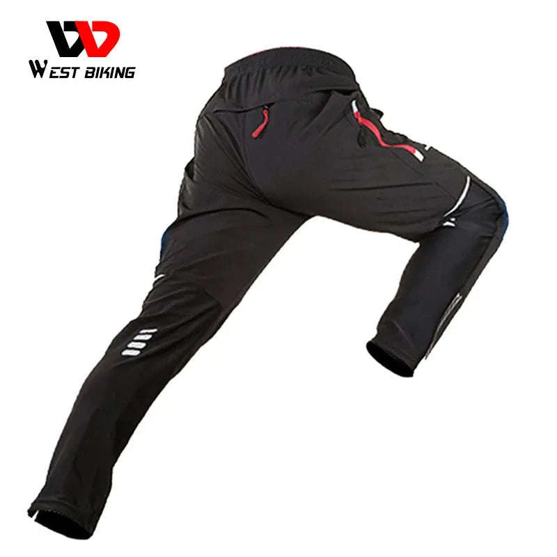 Windproof Quick‑Dry Cycling Pants for Active Outdoor Riding-XL / Black