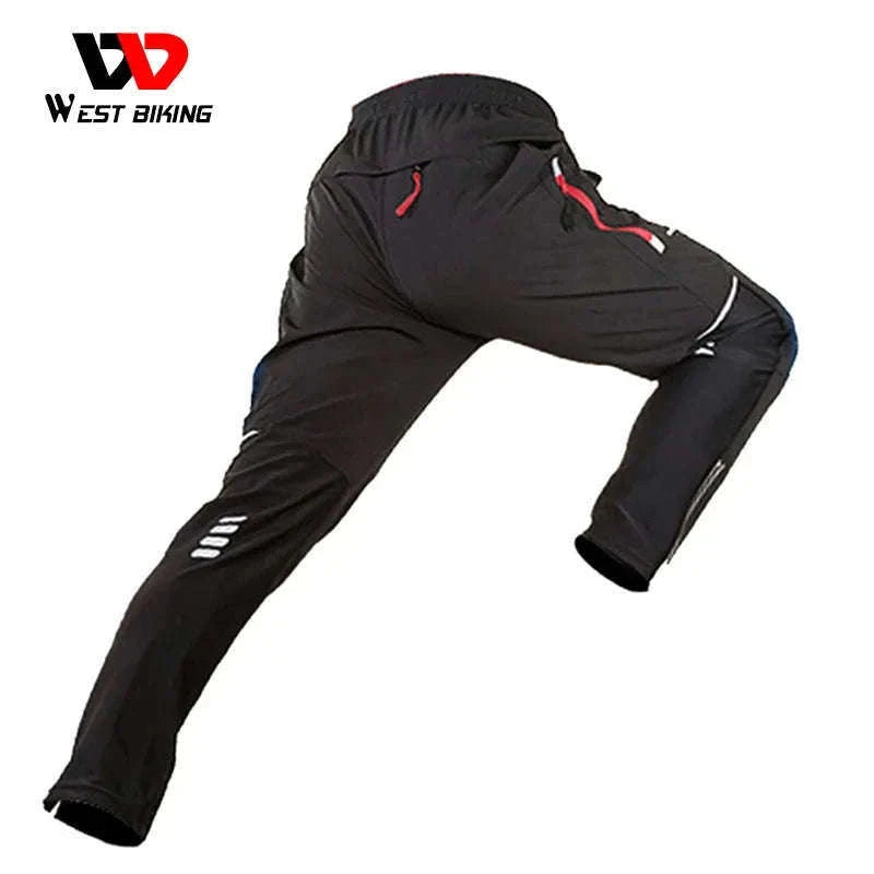 Windproof Quick-Dry Cycling Pants for Outdoor Riding-XL / Black