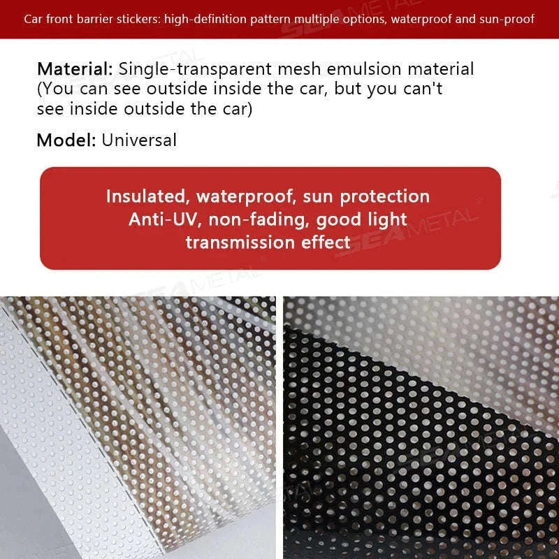 Windshield Sun Protection Sticker Car Window Sun Shade Cover-Matte black