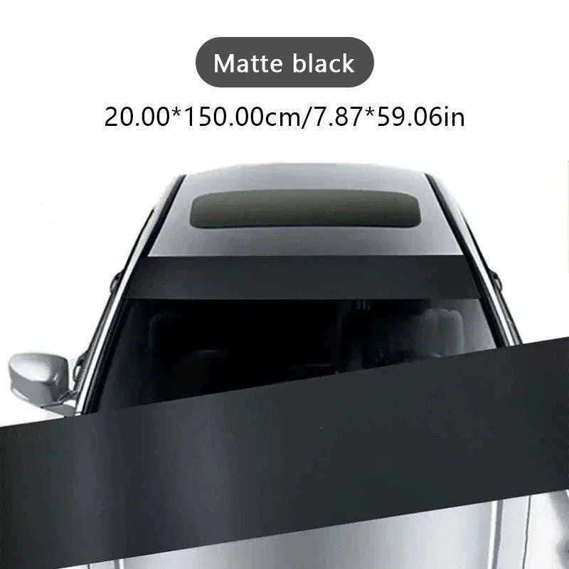 Windshield Sun Protection Sticker Car Window Sun Shade Cover-Matte black