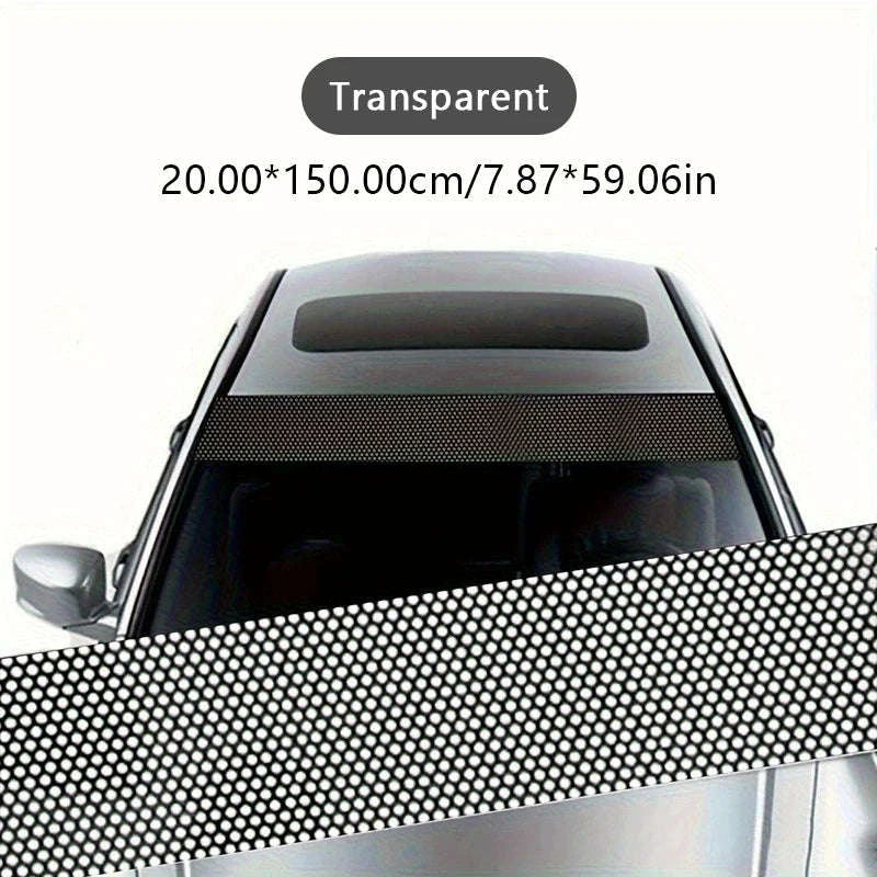 Windshield Sun Protection Sticker Car Window Sun Shade Cover-Matte black