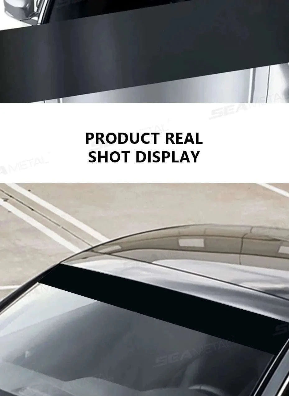 Windshield Sun Protection Sticker Car Window Sun Shade Cover-Matte black