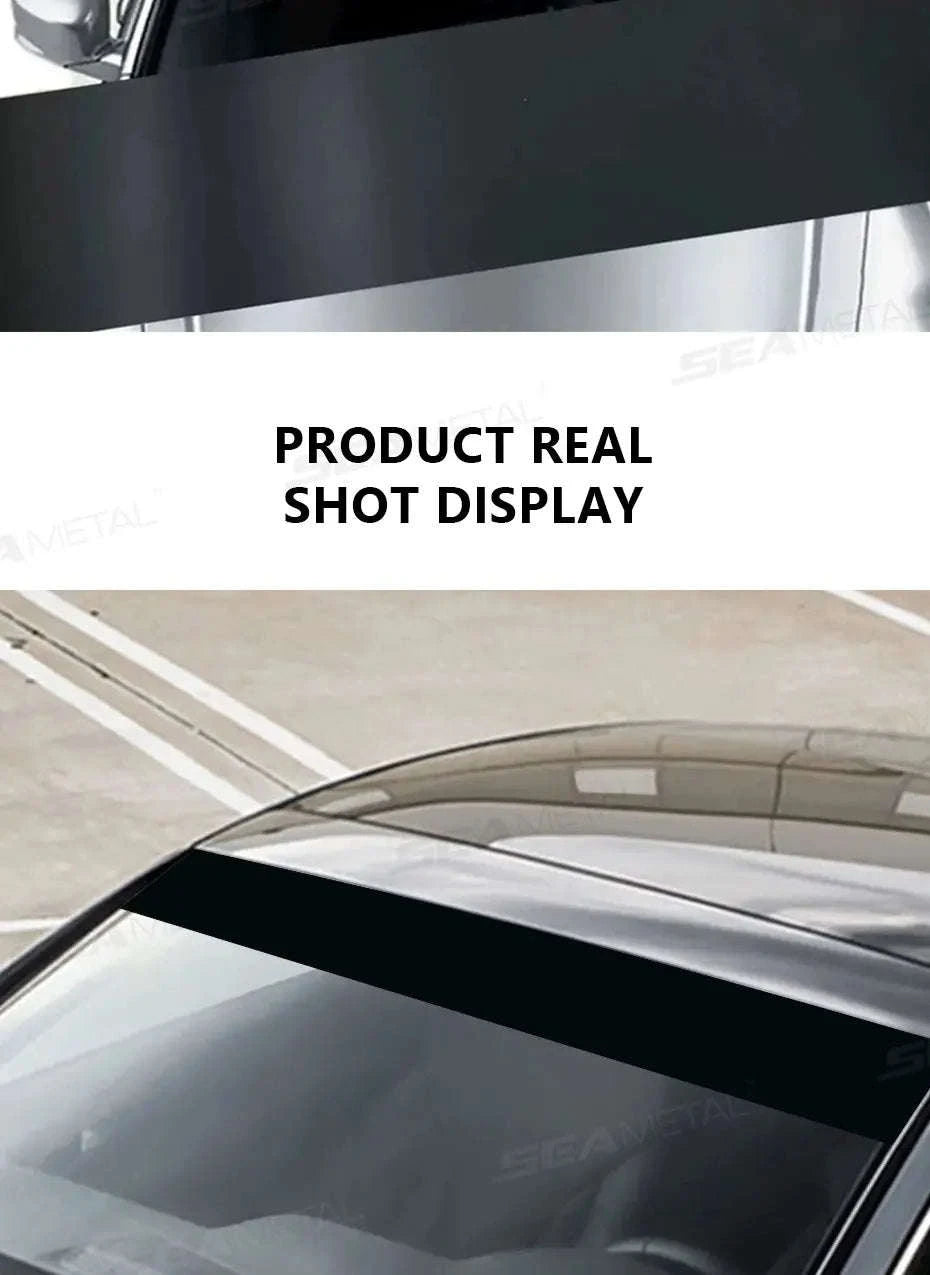 Windshield Sun Protection Sticker Car Window Sun Shade Cover-Matte black