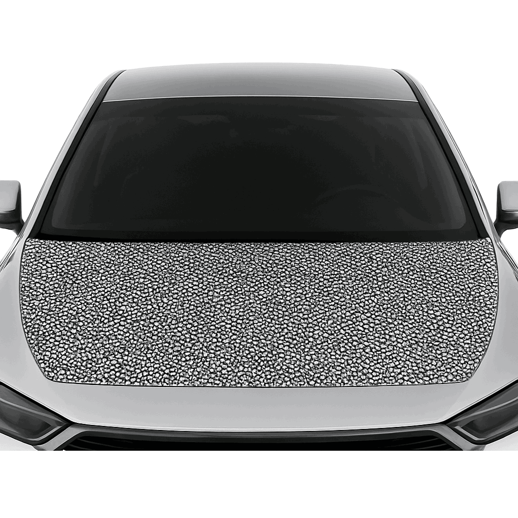 Windshield Sun Protection Sticker Car Window Sun Shade Cover-Matte black