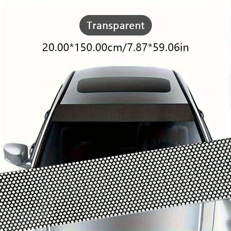 Windshield Sun Protection Sticker Car Window Sun Shade Cover-Matte black