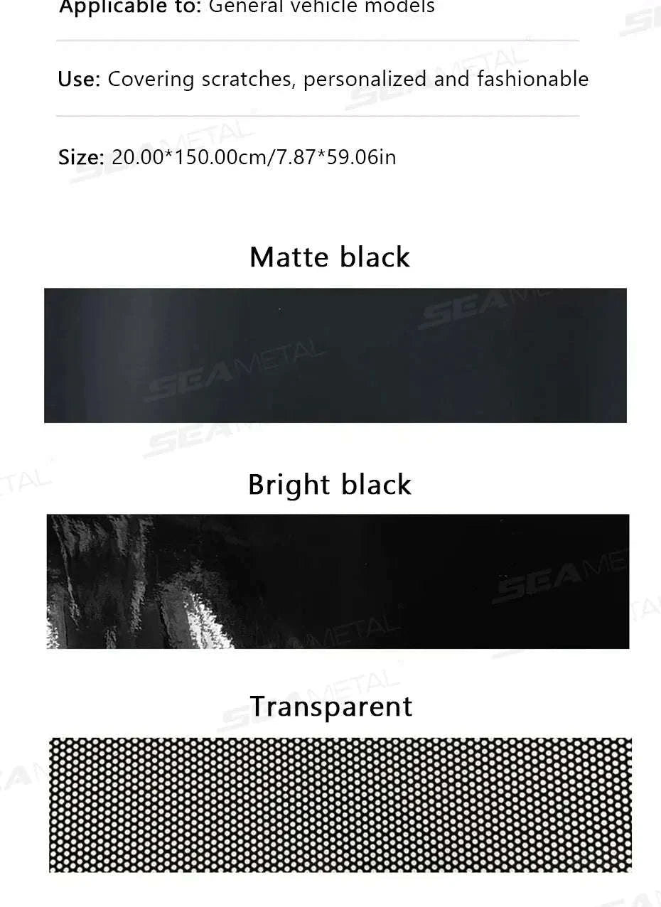 Windshield Sun Protection Sticker Car Window Sun Shade Cover-Matte black
