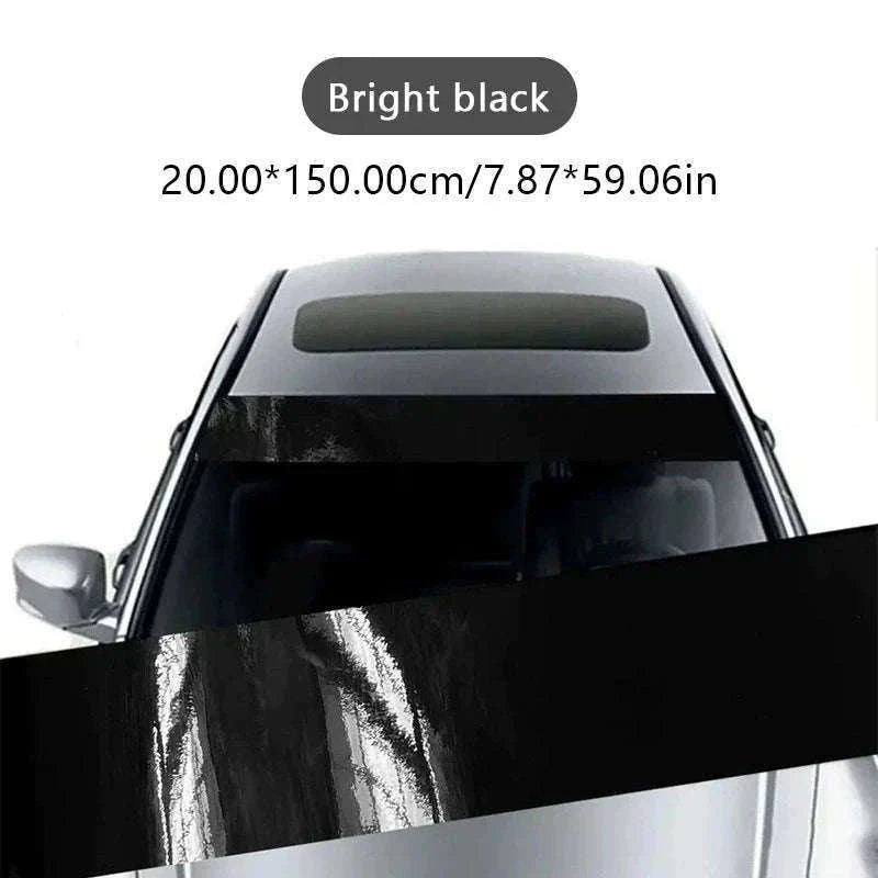 Windshield Sun Protection Sticker Car Window Sun Shade Cover-Matte black