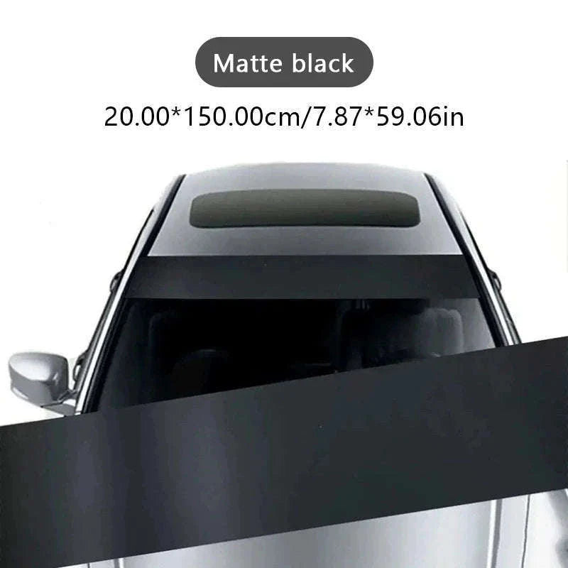Windshield Sun Protection Sticker Car Window Sun Shade Cover-Matte black