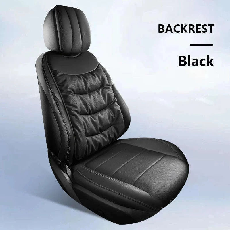 Winter Car Seat Cushion Cover Thick Thermal Plush Anti-Slip Universal-Bottom Black 1pc