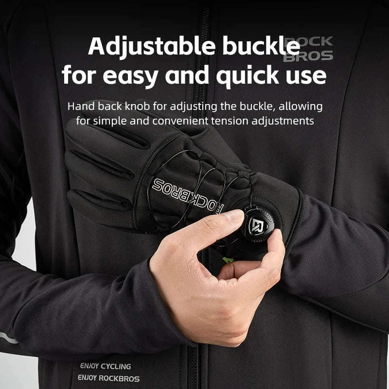 Winter Cycling Gloves Touchscreen Full Finger Warm Anti-Slip Grip-S351 / M