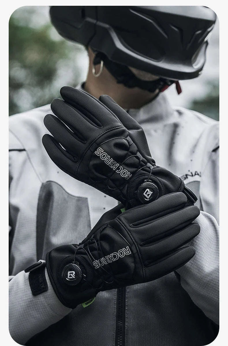 Winter Cycling Gloves Touchscreen Full Finger Warm Anti-Slip Grip-S351 / M