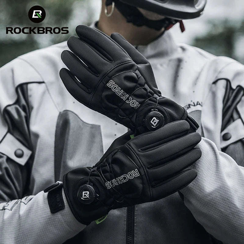 Winter Cycling Gloves Touchscreen Full Finger Warm Anti-Slip Grip-S351 / M