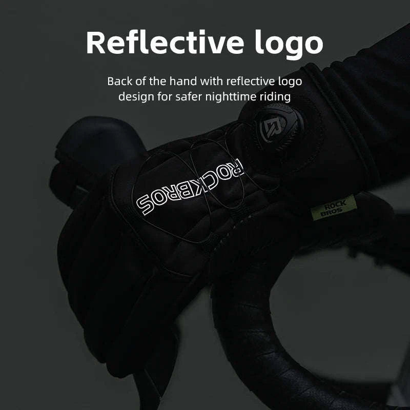 Winter Cycling Gloves Touchscreen Full Finger Warm Anti-Slip Grip-S351 / M