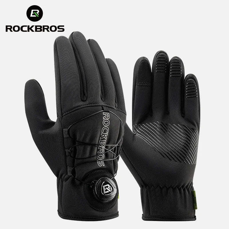 Winter Cycling Gloves Touchscreen Full Finger Warm Anti-Slip Grip-S351 / M