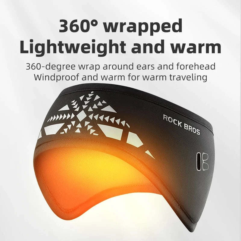 Winter Cycling Headband Ear Warmer Windproof Double Layer-ZHD011