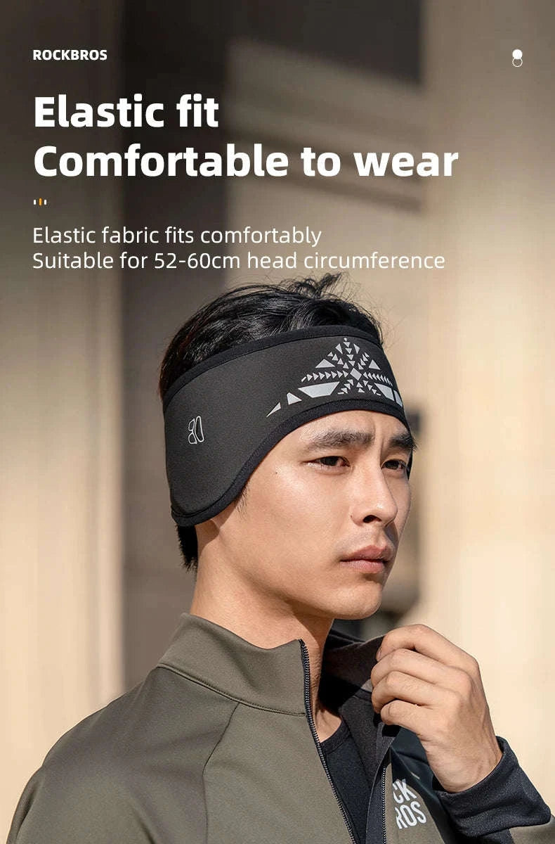 Winter Cycling Headband Ear Warmer Windproof Double Layer-ZHD011