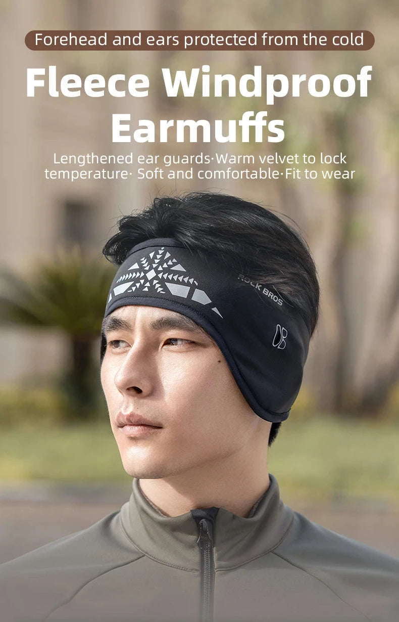 Winter Cycling Headband Ear Warmer Windproof Double Layer-ZHD011